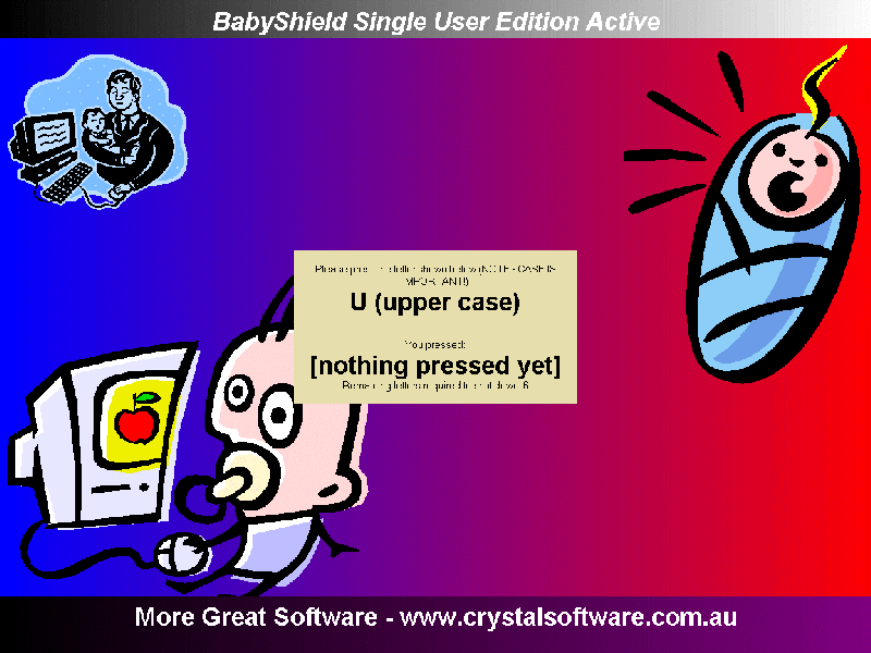 Disables mouse and keyboard while Baby types!
