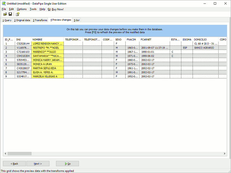 Advanced search replace in database tables