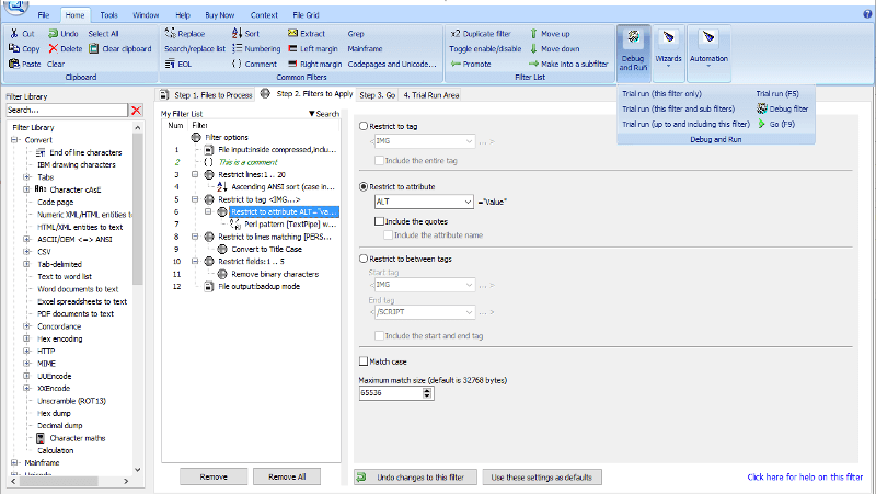 TextPipe Standard 10.0.5 screenshot