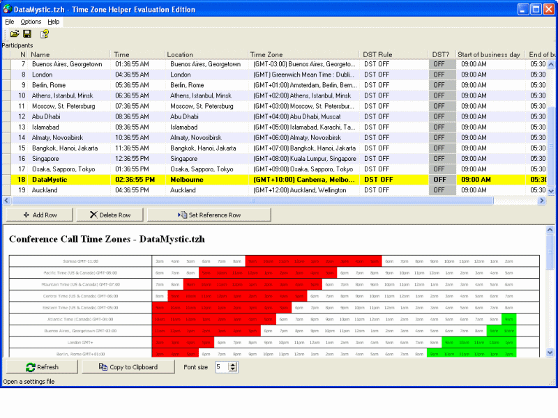 Time Zone Helper - See an email time zone, time with one click